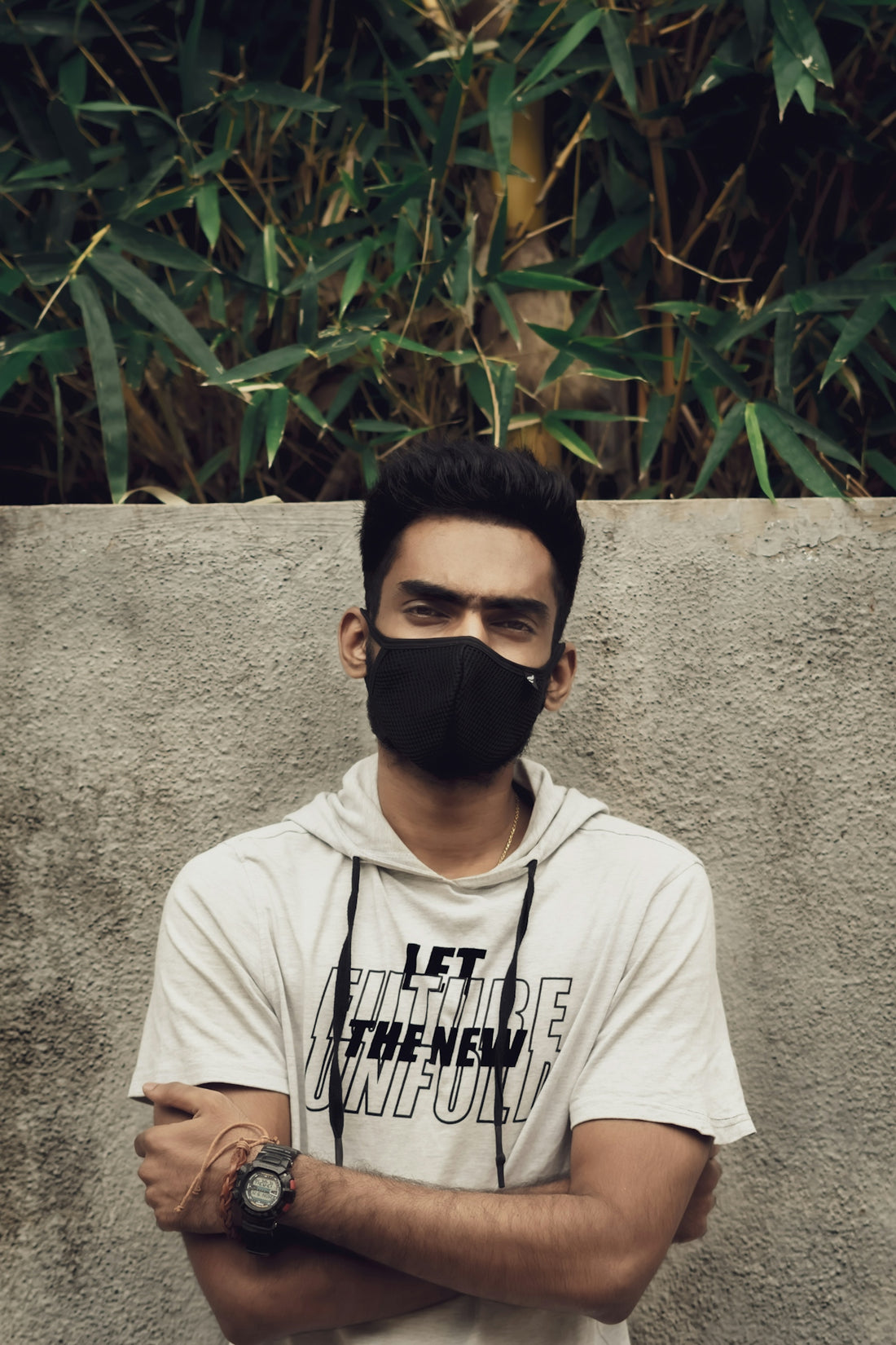 man in white crew neck t-shirt wearing black sunglasses