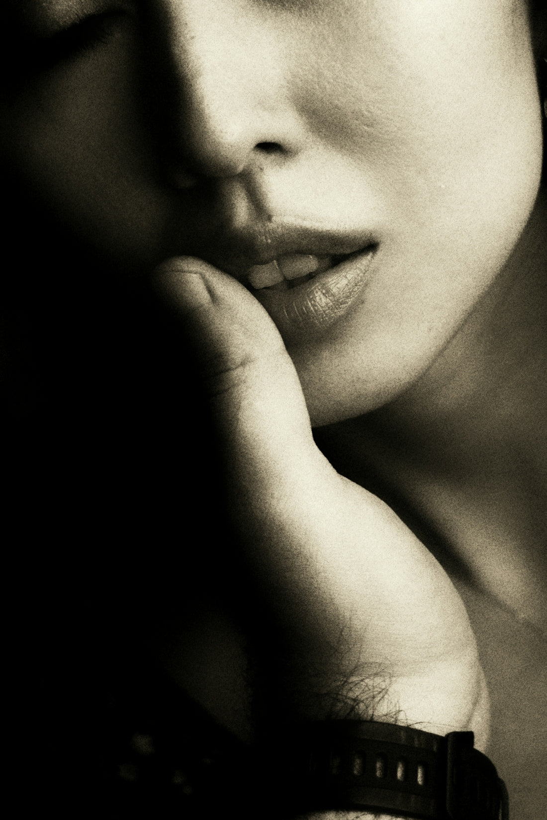 a close up of a baby