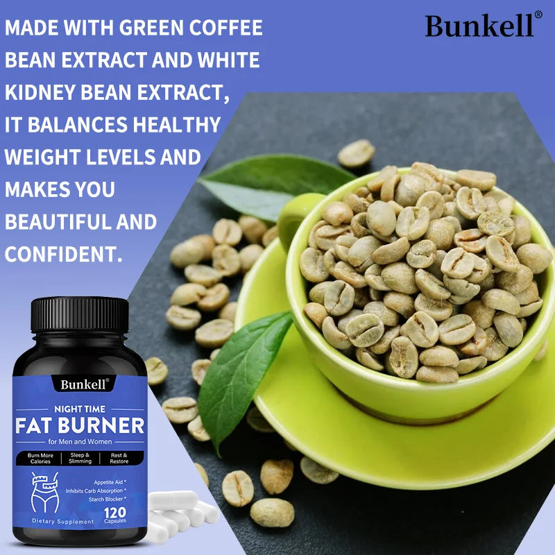 Nighttime Fat Burner - Helps Promote Metabolic Cleansing, Inhibits Fat Accumulation, and Appetite Control During Sleep