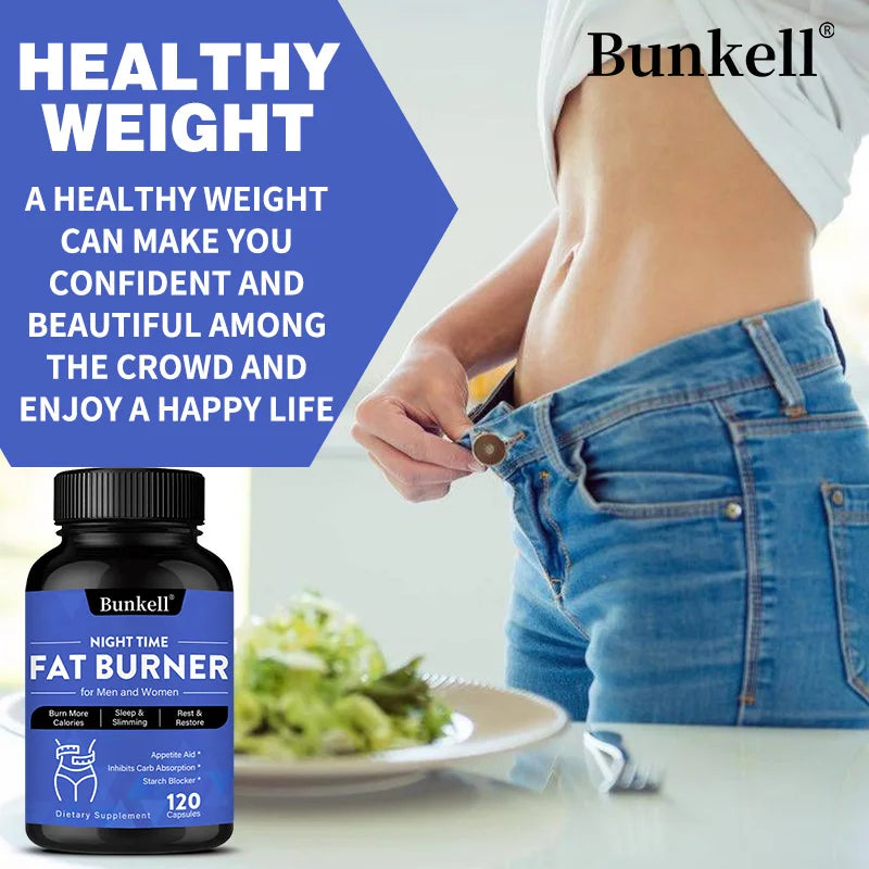 Nighttime Fat Burner - Helps Promote Metabolic Cleansing, Inhibits Fat Accumulation, and Appetite Control During Sleep