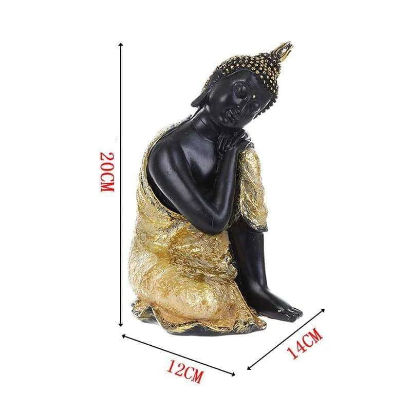 البوذية ديكور لنحت بوذا تاتاجاتا تايلاند اليوغا ماندالا المنحوتات الراتنج الحرف تمثال أميتابها