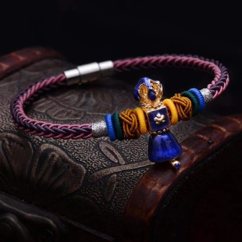 Tibetan Vajra Bell Braided Bracelet