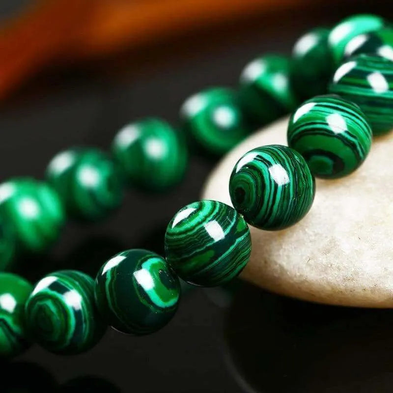Green Malachite Bead Tibetan Bracelet