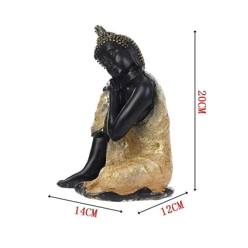 البوذية ديكور لنحت بوذا تاتاجاتا تايلاند اليوغا ماندالا المنحوتات الراتنج الحرف تمثال أميتابها