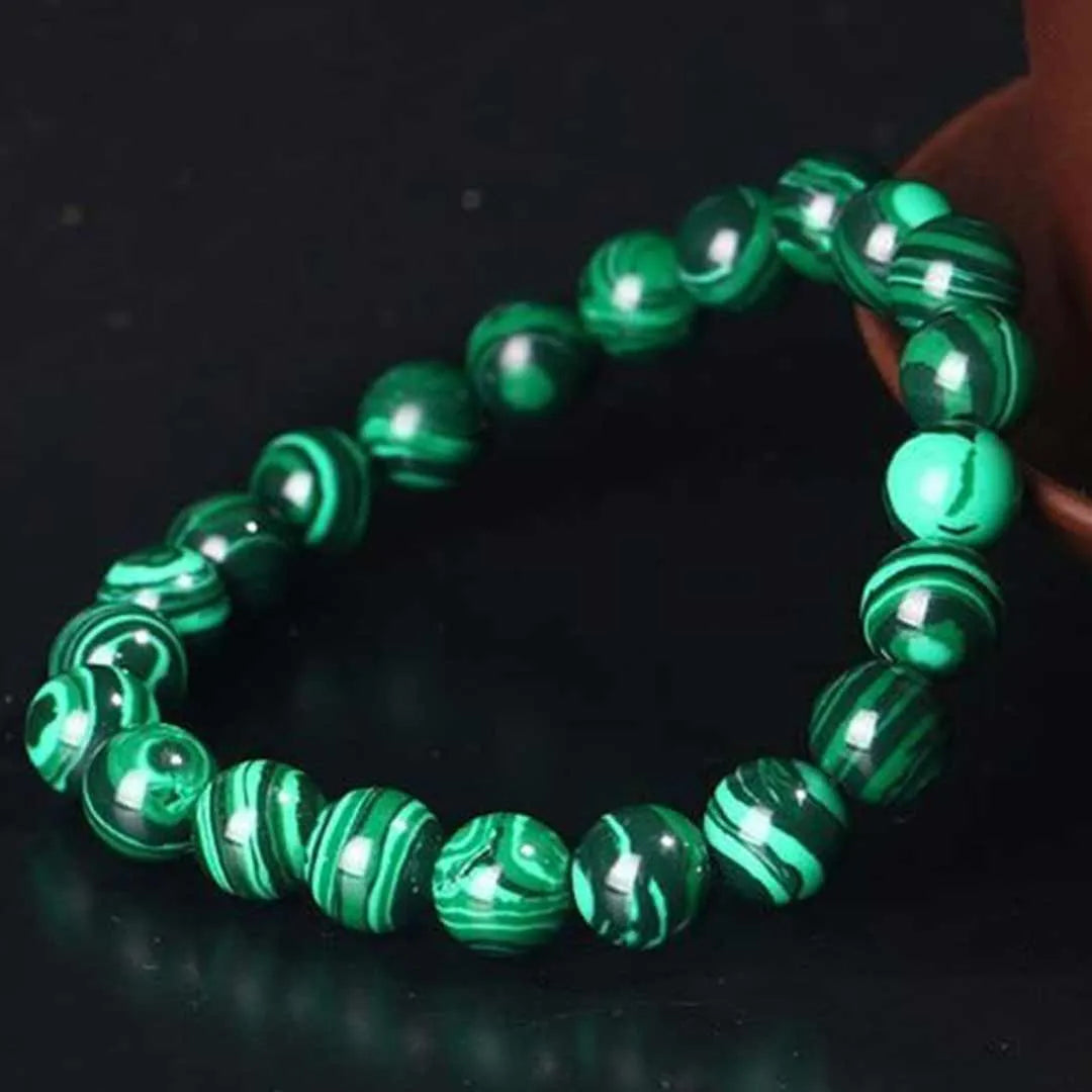 Green Malachite Bead Tibetan Bracelet