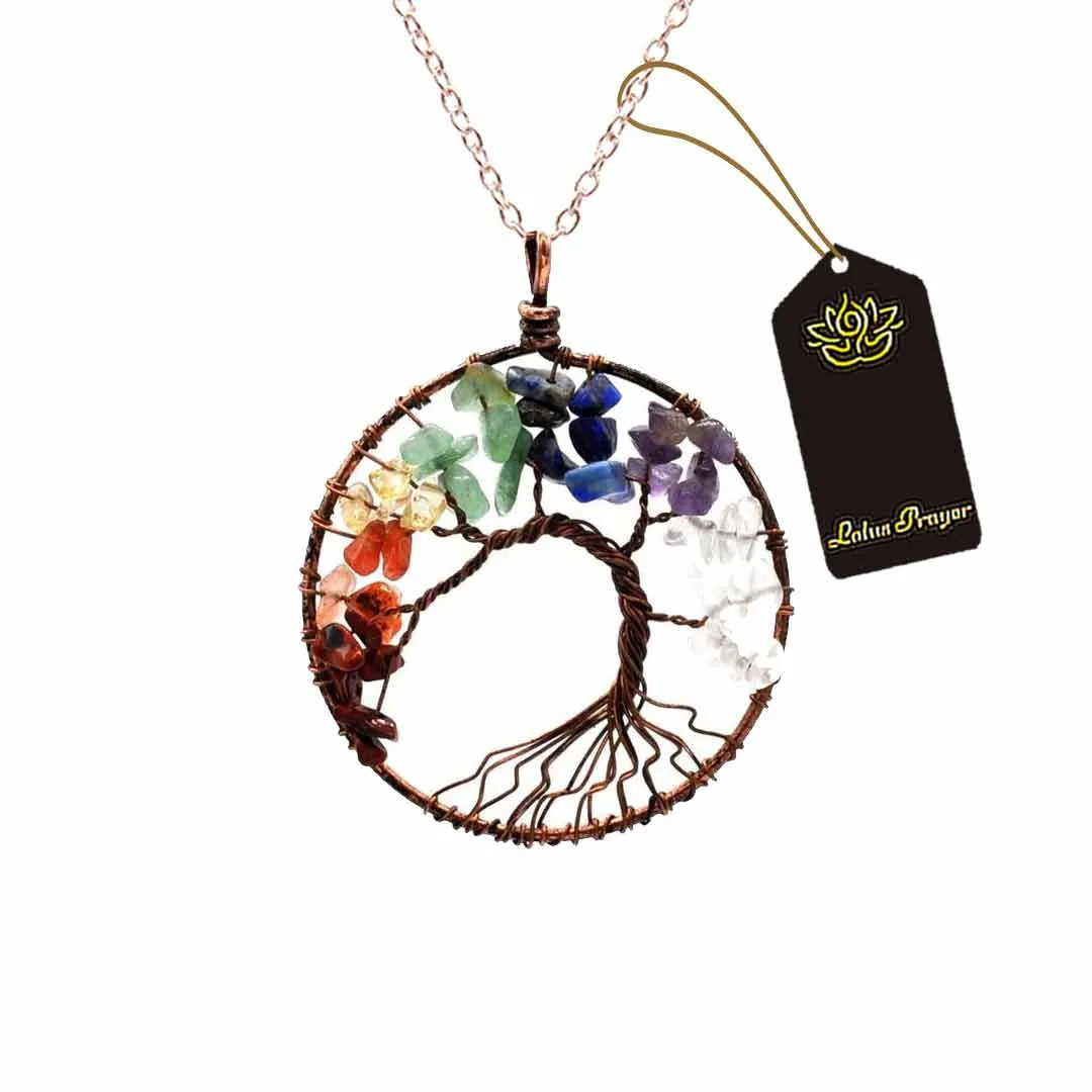 Tree Of Life 7 Chakra Necklace