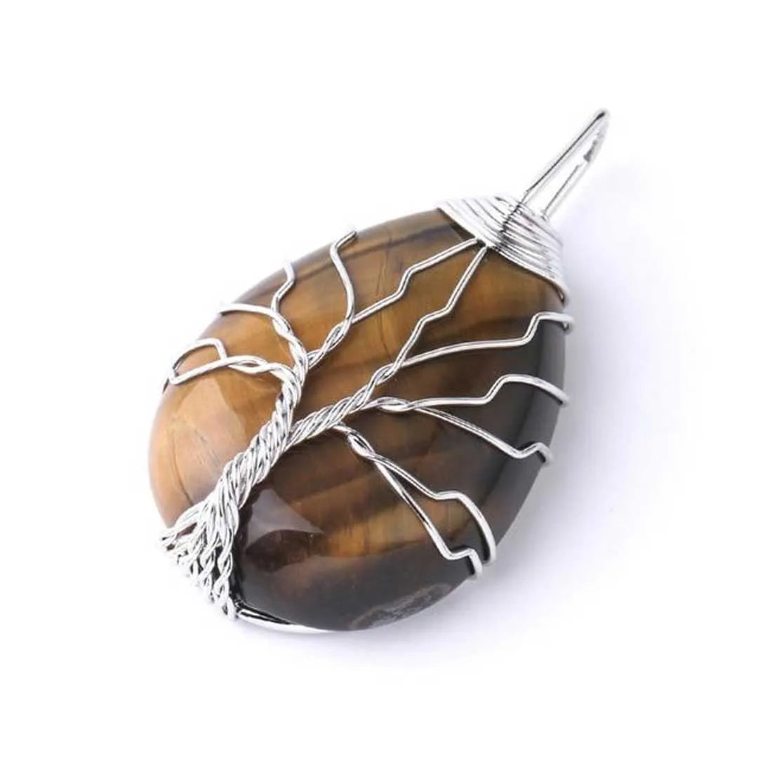 Tree Wrapped Pendant Necklace
