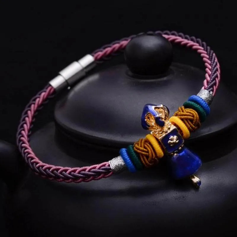 Tibetan Vajra Bell Braided Bracelet